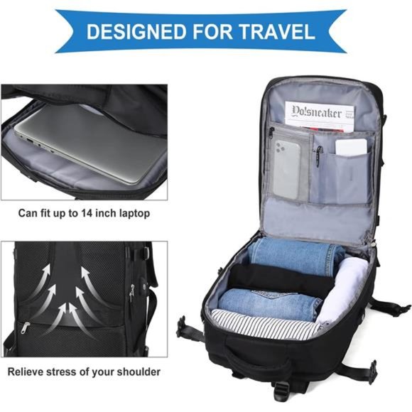 Large Travel Backpack Women Men Carry On Backpack Hiking  Waterproof Outdoor main image 7